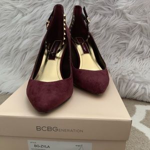 BCBGeneration Burgundy Heels